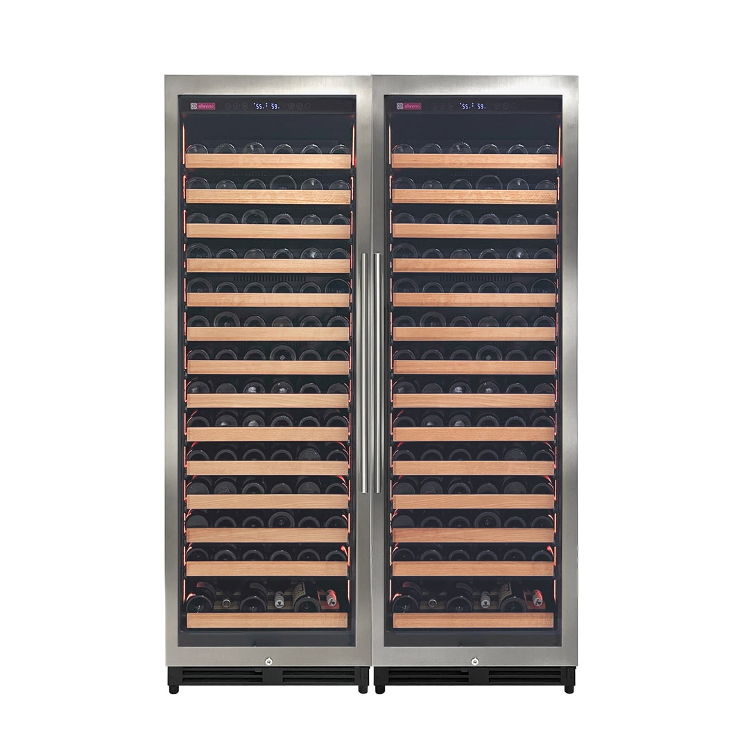 Allavino Reserva 2X-VSW16371S-1S Stainless Steel LED Wine Refrigerator