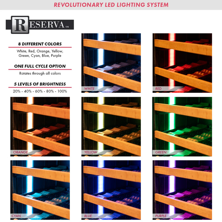 Allavino Reserva VSW6771D-2BR 9 LED Light Color Options