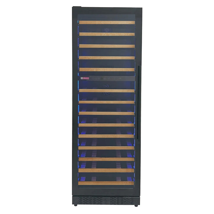 Allavino Reserva VSW6771D-2BR-WD LED shallow depth wine refrigerator with wood shelves