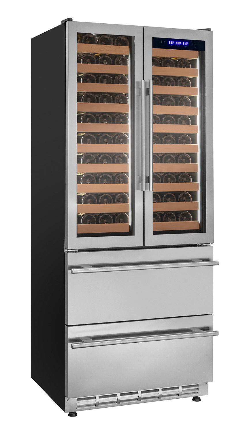 Allavino Dual Zone Wine Refrigerator with Two Refrigerated Drawers