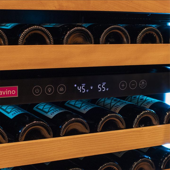 Allavino Reserva VSW15471D-2SR wine refrigerator LED display