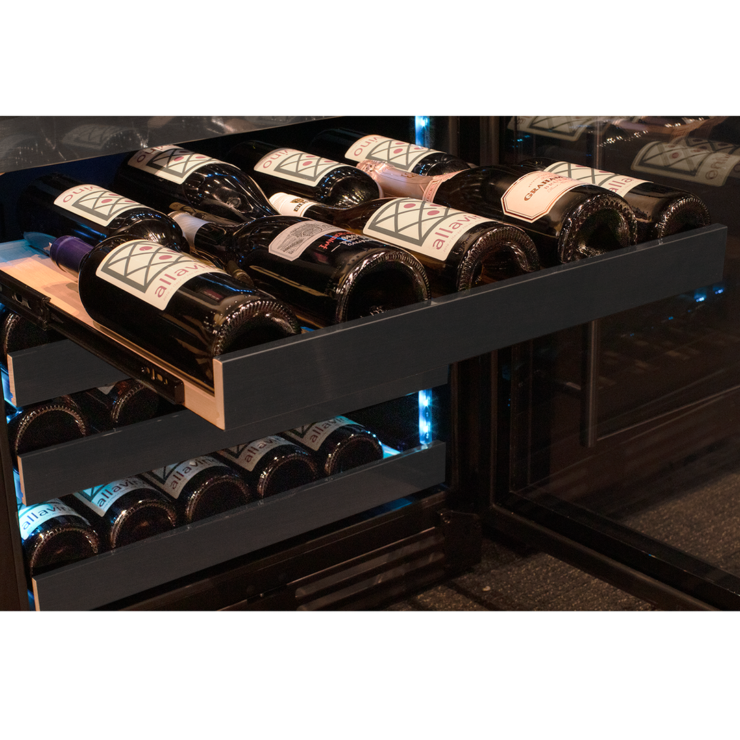 Allavino Reserva BDW5034S-1BSL wine refrigerator FlexCount shelves