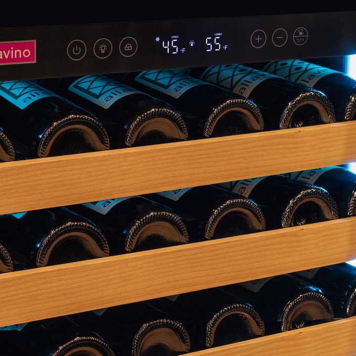 Allavino Reserva 2X-VSW16371S-1S wine refrigerator LED display