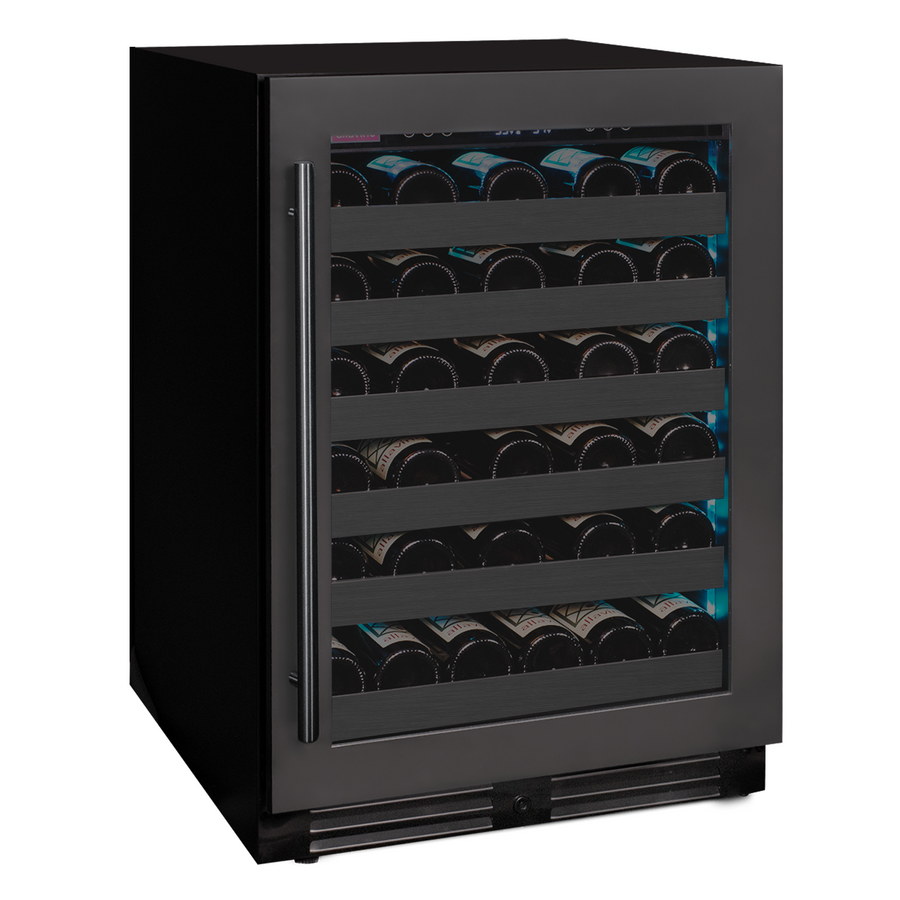 50 Bottle Single Zone Right Hinge Black Stainless Steel Wine 50 Bottle Single Zone Right Hinge Black Stainless Steel Wine