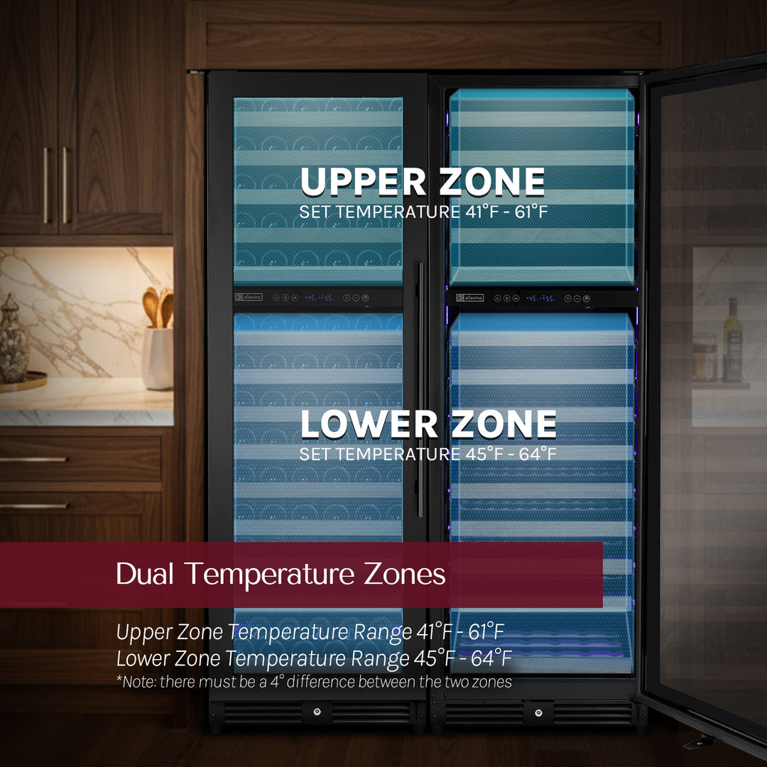 dual zone two separate temperature controls
