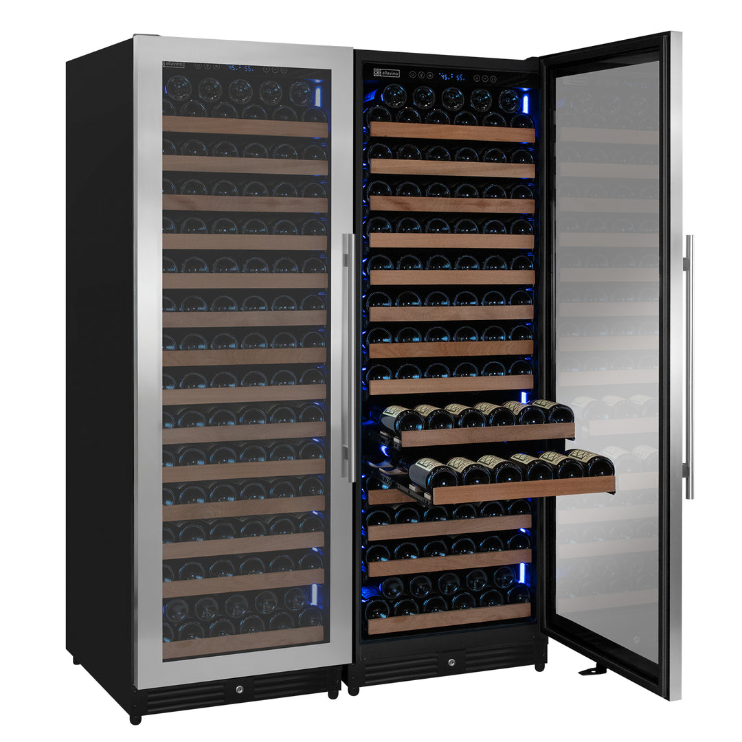 Allavino Reserva 2X-VSW16371S-1S Stainless Steel LED Wine Refrigerator