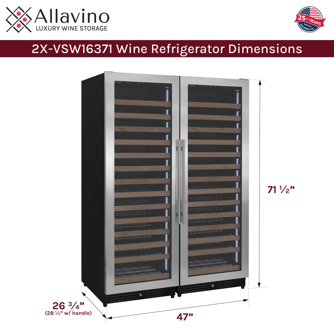 Allavino wine refrigerator dimensions