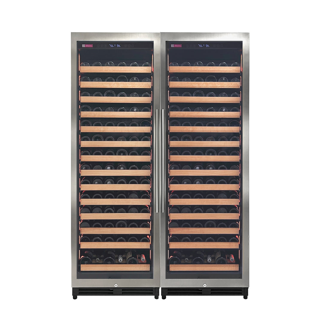 Allavino Reserva 2X-VSW16371S-1S Stainless Steel LED Wine Refrigerator