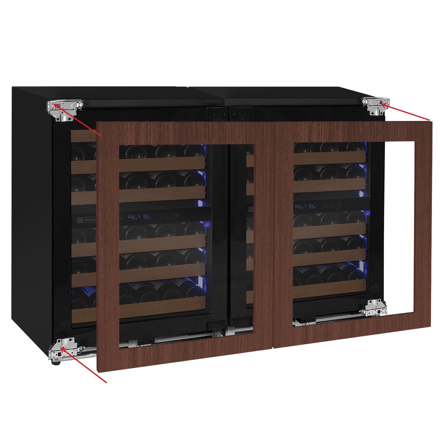 Collaps And Expand Navigation Panel Reserva Series 102 Bottle Four Zone Undercounter Wine Refrigerator Coo ...