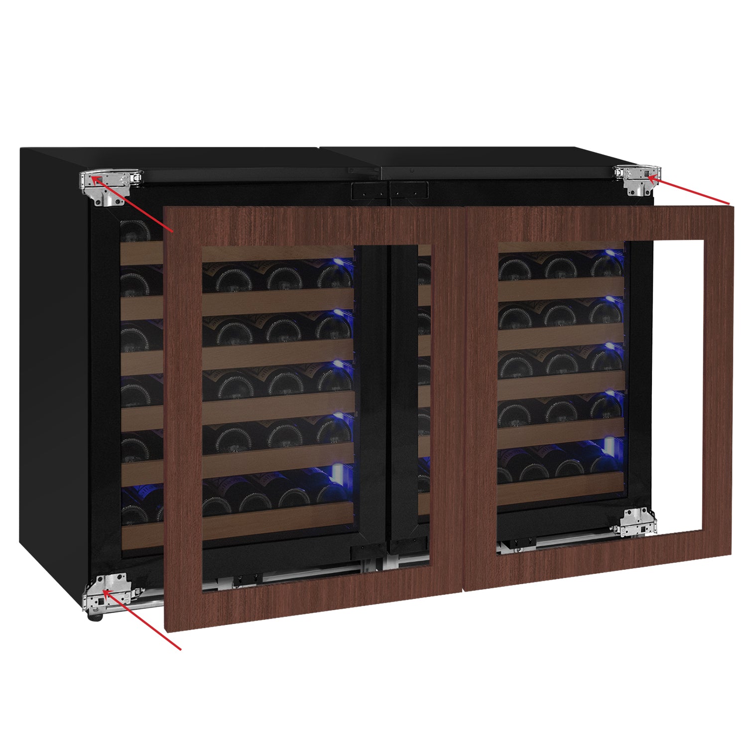 Reserva Series 102 Bottle Dual Zone Built-in Luxury Wine Refrigerator ...