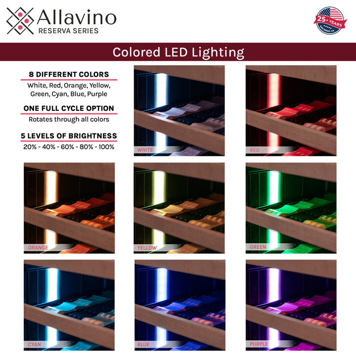 Allavino Reserva 2X-VSW6771D-2B LED lights