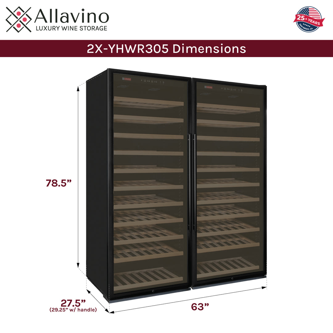 2X-YHWR305-1B20 Dimensions