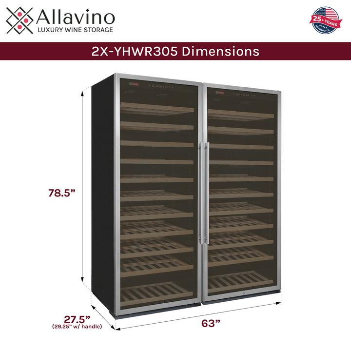 2X-YHWR305-1S20 Dimensions