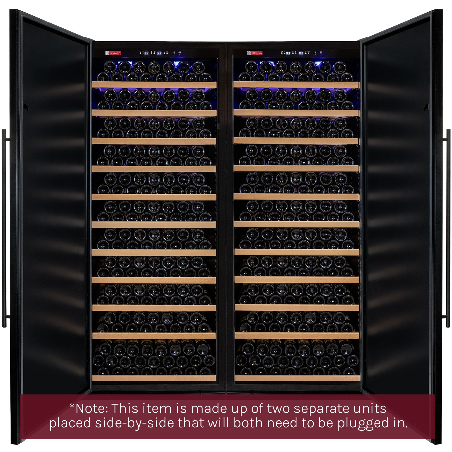 Allavino 610 Bottle Dual Zone Solid Door Wine Refrigerator