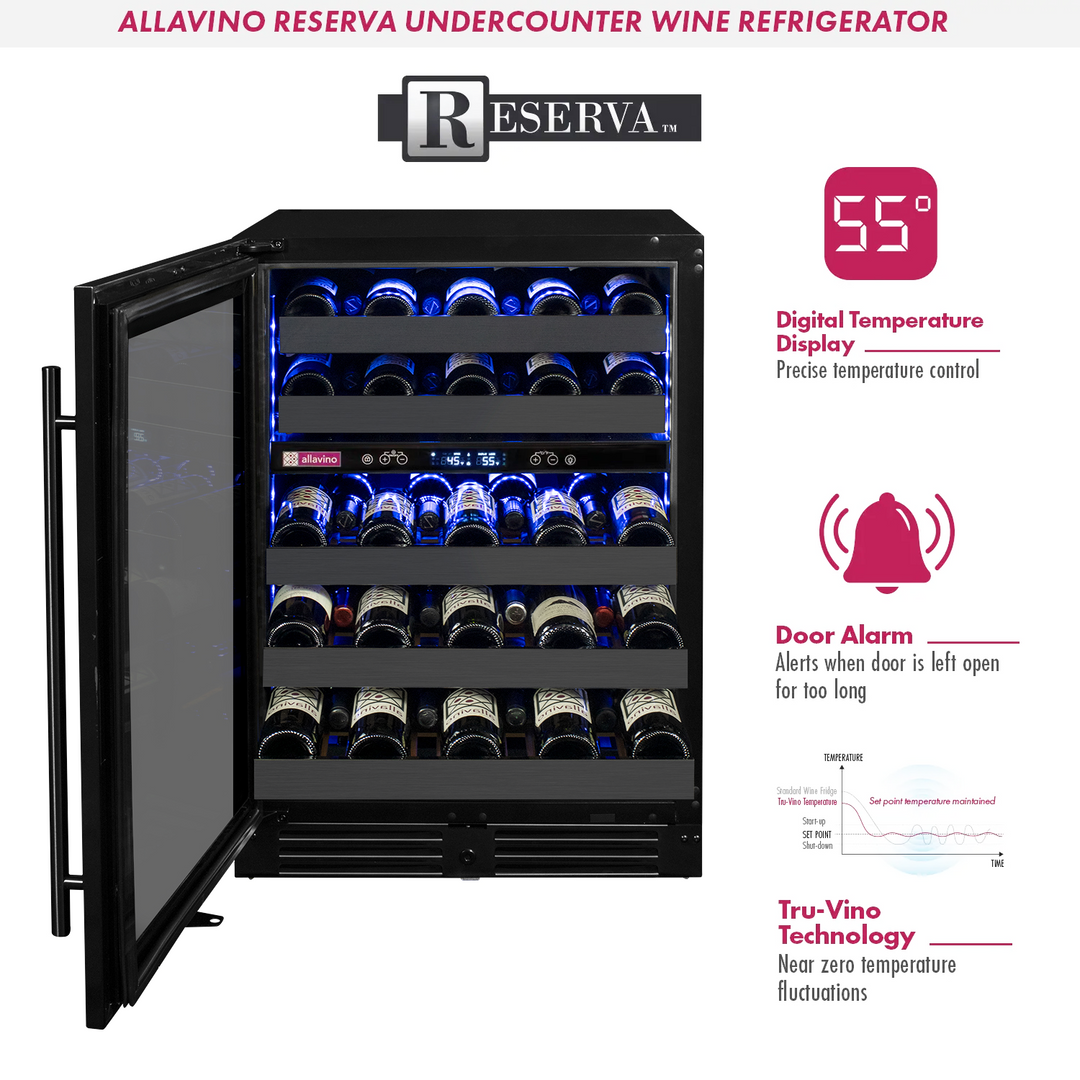 Allavino Reserva BDW5034D-2BSL wine refrigerator features