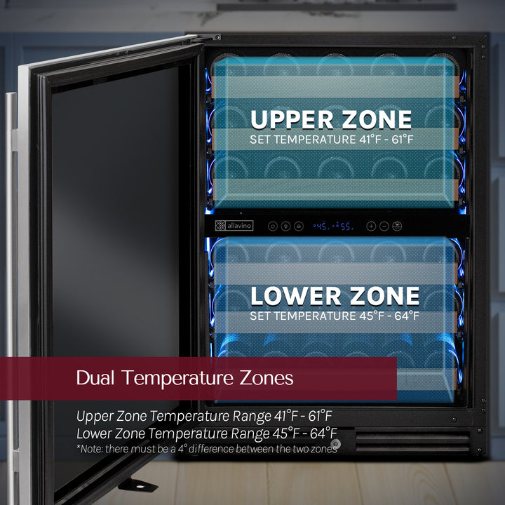 dual temperature zones