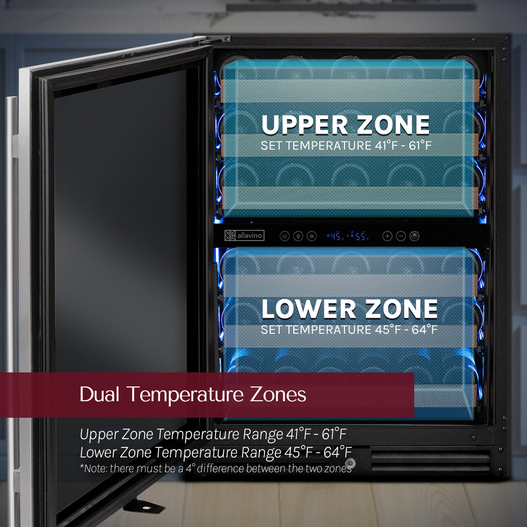 dual temperature zones