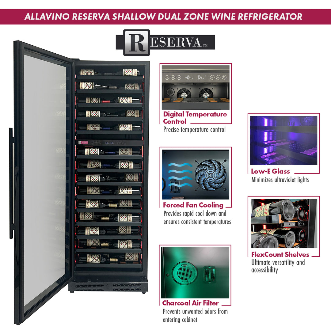 Allavino Reserva 3Z-VSW6771 Shallow Wine Refrigerator features