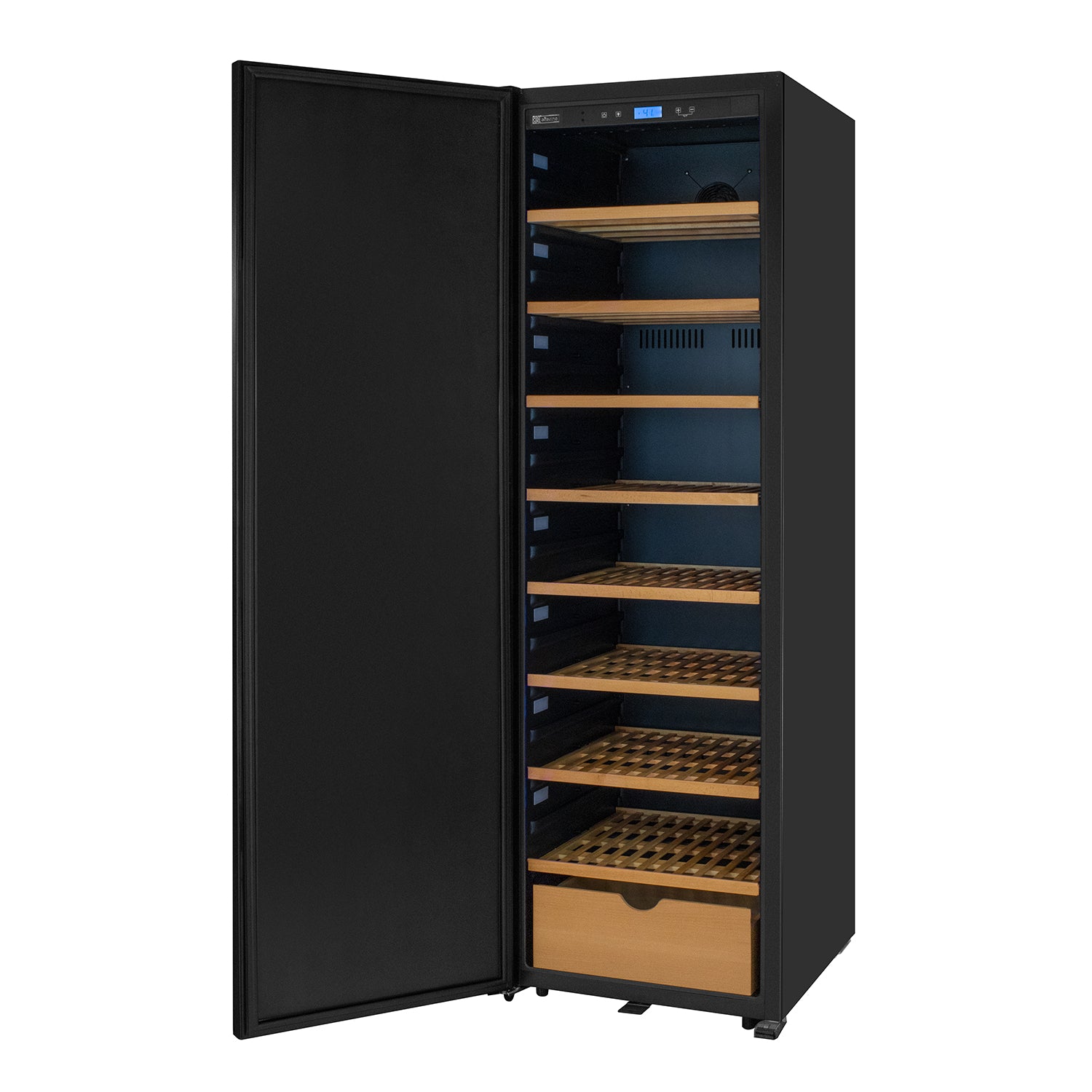 Allavino Single Zone Wine Vault - Solid Black Left Hinge Door