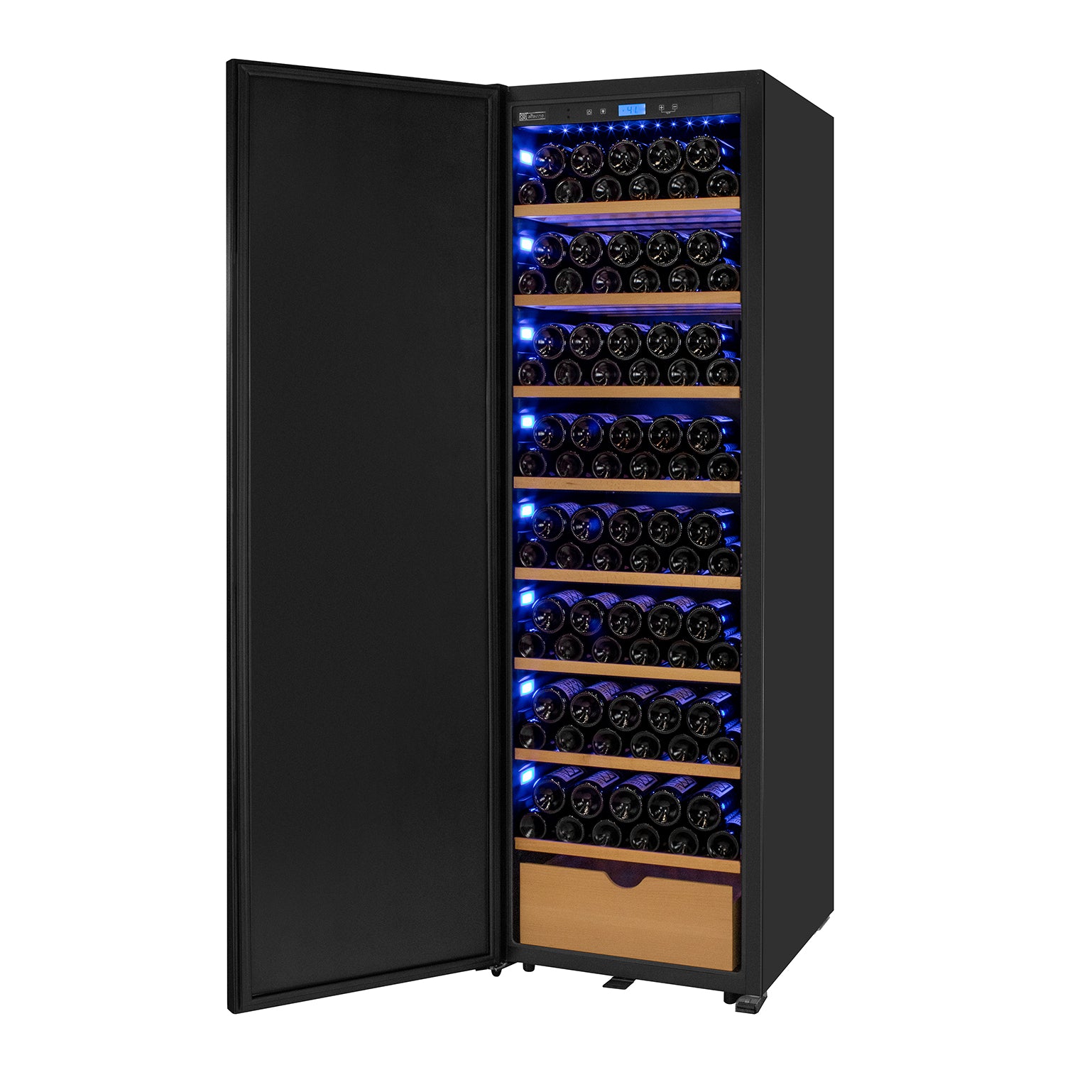 Allavino Single Zone Wine Vault - Solid Black Left Hinge Door