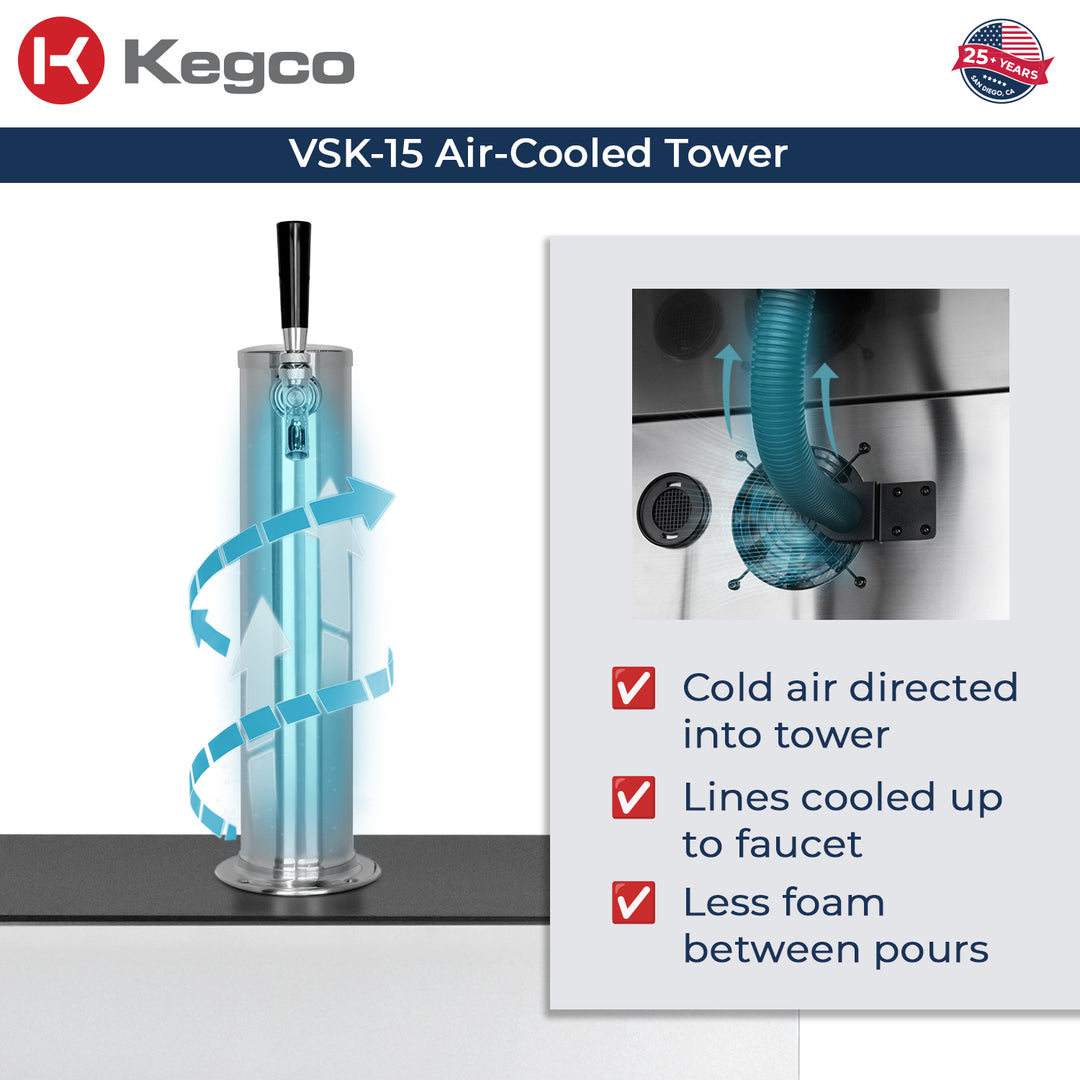air cooled tower prevents foam
