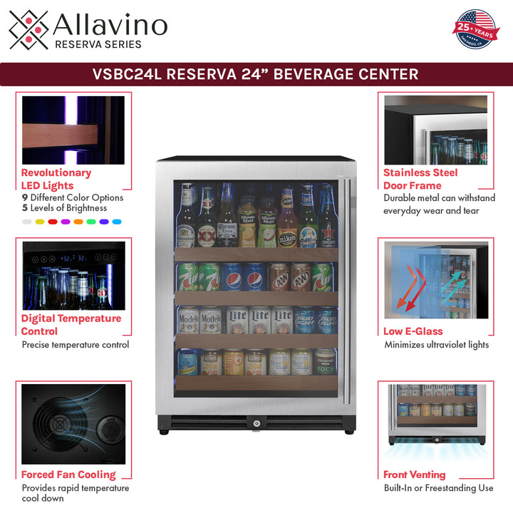 Allavino VSBC24L-SSL Features
