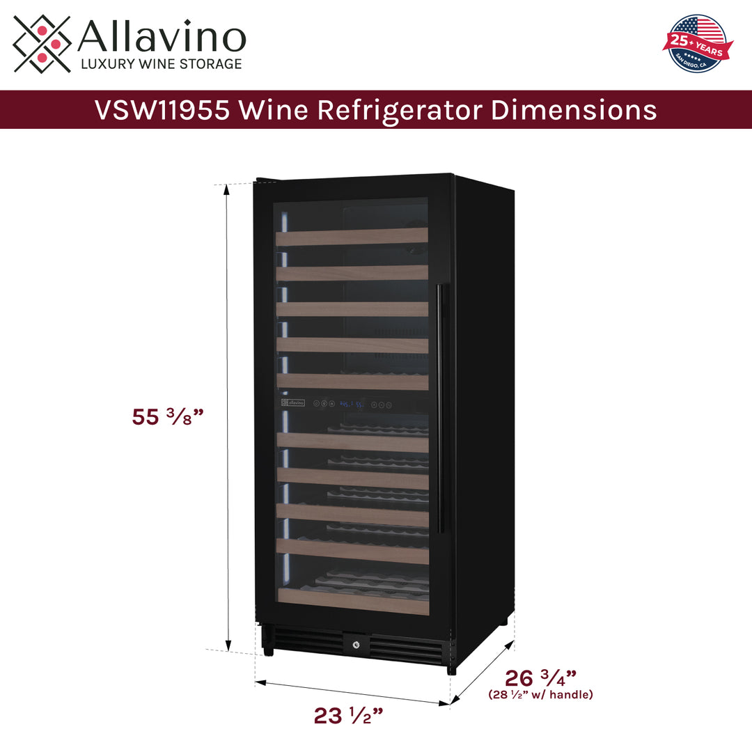 Allavino Reserva VSW11955D-2BL dimensions