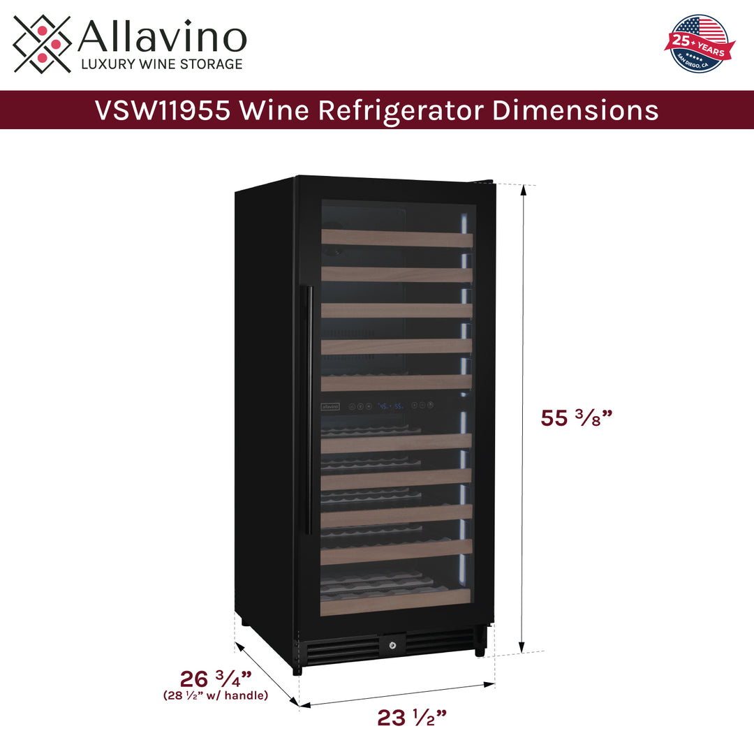 Allavino Reserva VSW11955D-2BR dimensions