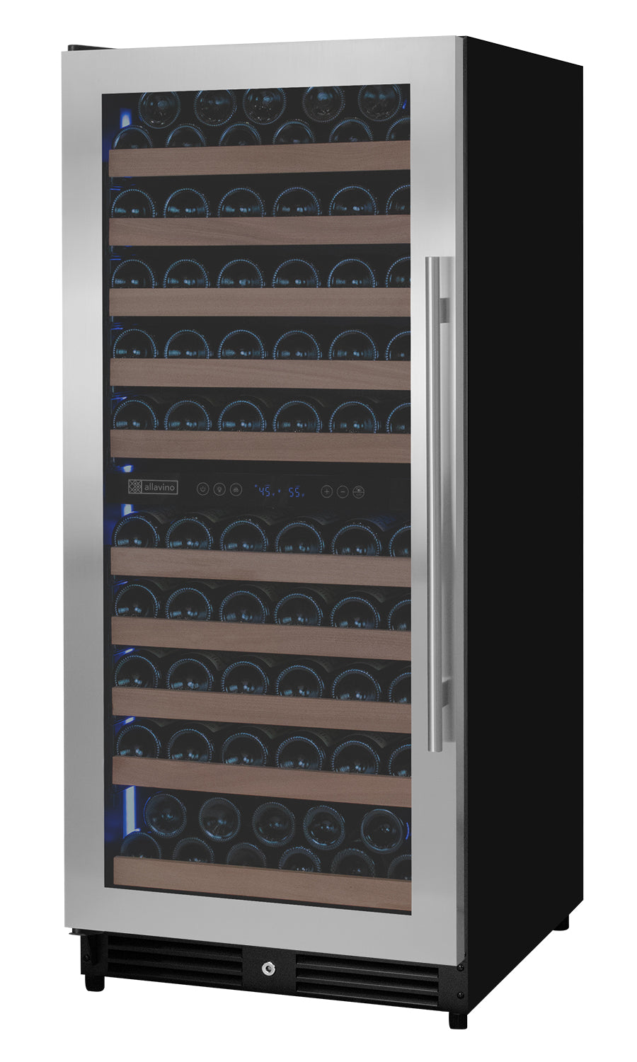Allavino 119 Bottle Dual Zone Stainless Steel Wine Refrigerator