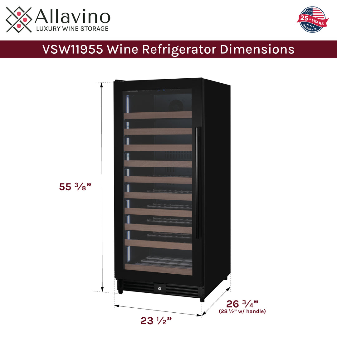 Allavino Reserva VSW11955S-1BL dimensions