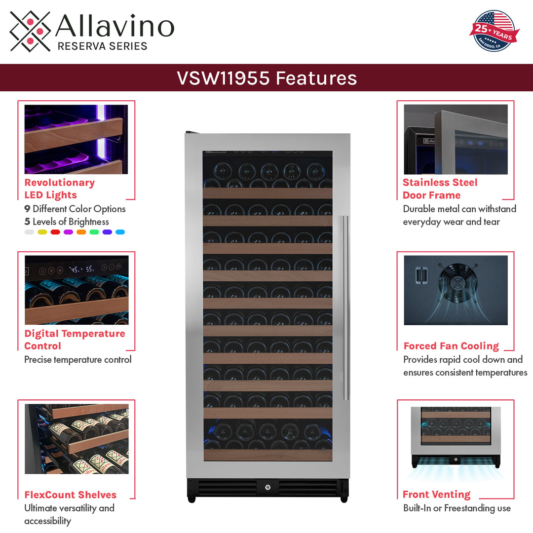 Allavino reserva VSW11955S-1SL features