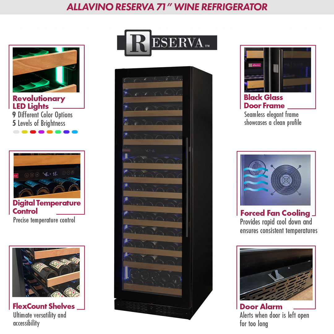Allavino Reserva VSW15471D-2SL wine refrigerator features