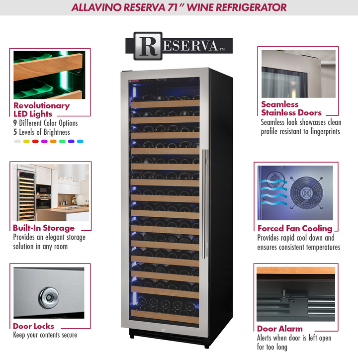 Allavino Reserva VSW16371S-1SL Wine Refrigerator features