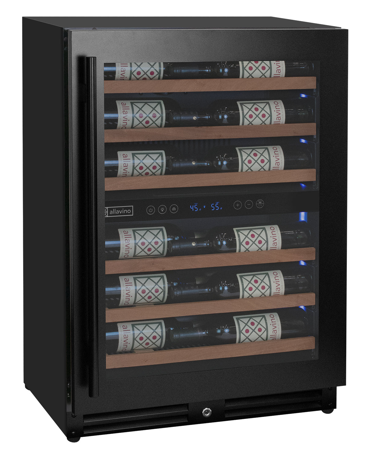 Collaps And Expand Navigation Panel Reserva Series 27 Bottle Dual Zone Black Shallow Depth Built-in Wine R ...