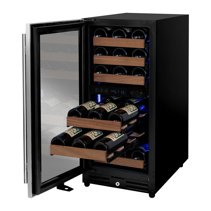 Allavino Reserva VSW3015D-2SL left hinge dual zone 15 inch wine refrigeator