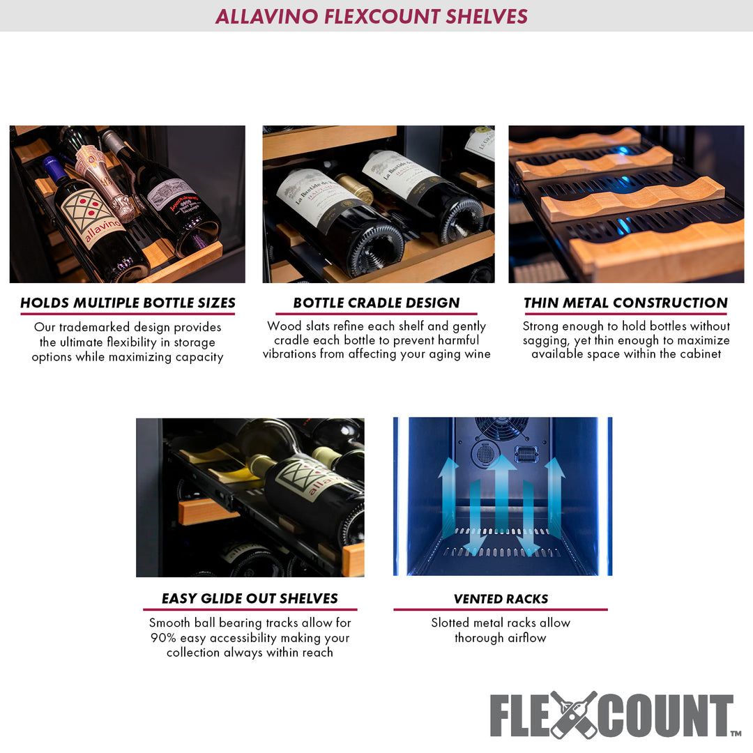 Allavino FlexCount shelves