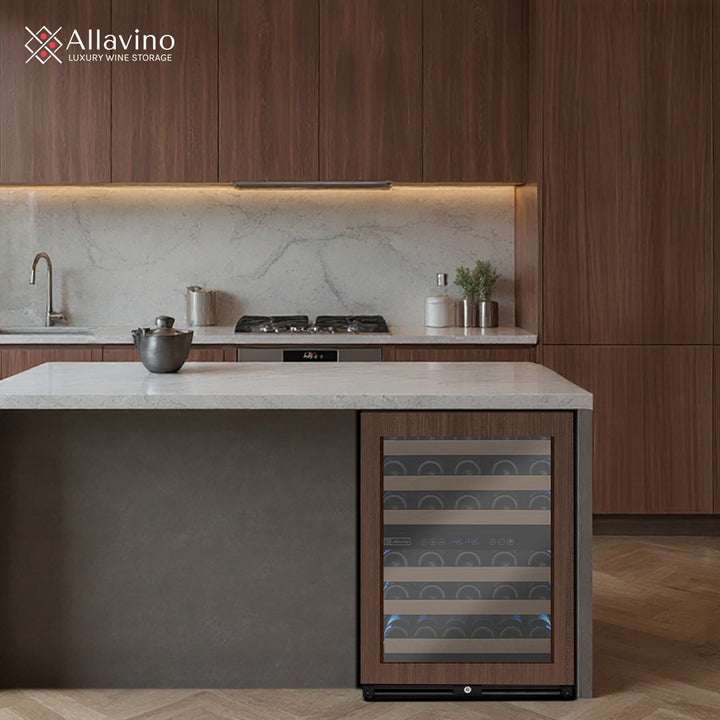 Allavino Reserva VSW5134D-2PRL panel ready wine refrigerator built-in or freestanding use