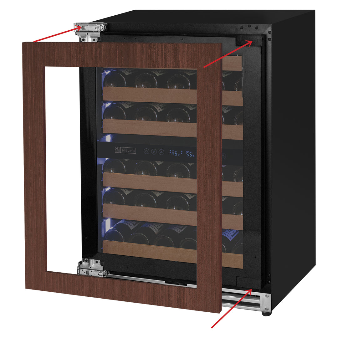 VSW5134D-2PRL panel ready wine refrigerator