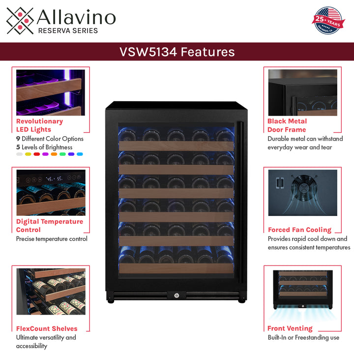 Allavino Reserva VSW5134S-1BL features