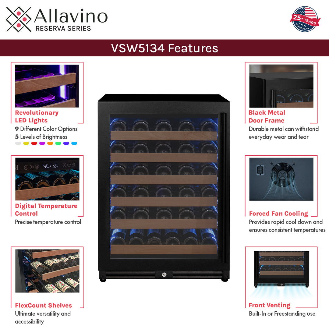 Allavino Reserva VSW5134S-1BL features