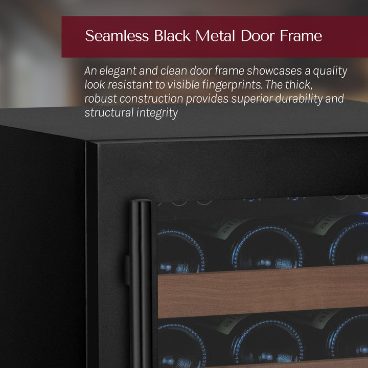 Black metal seamless door frame