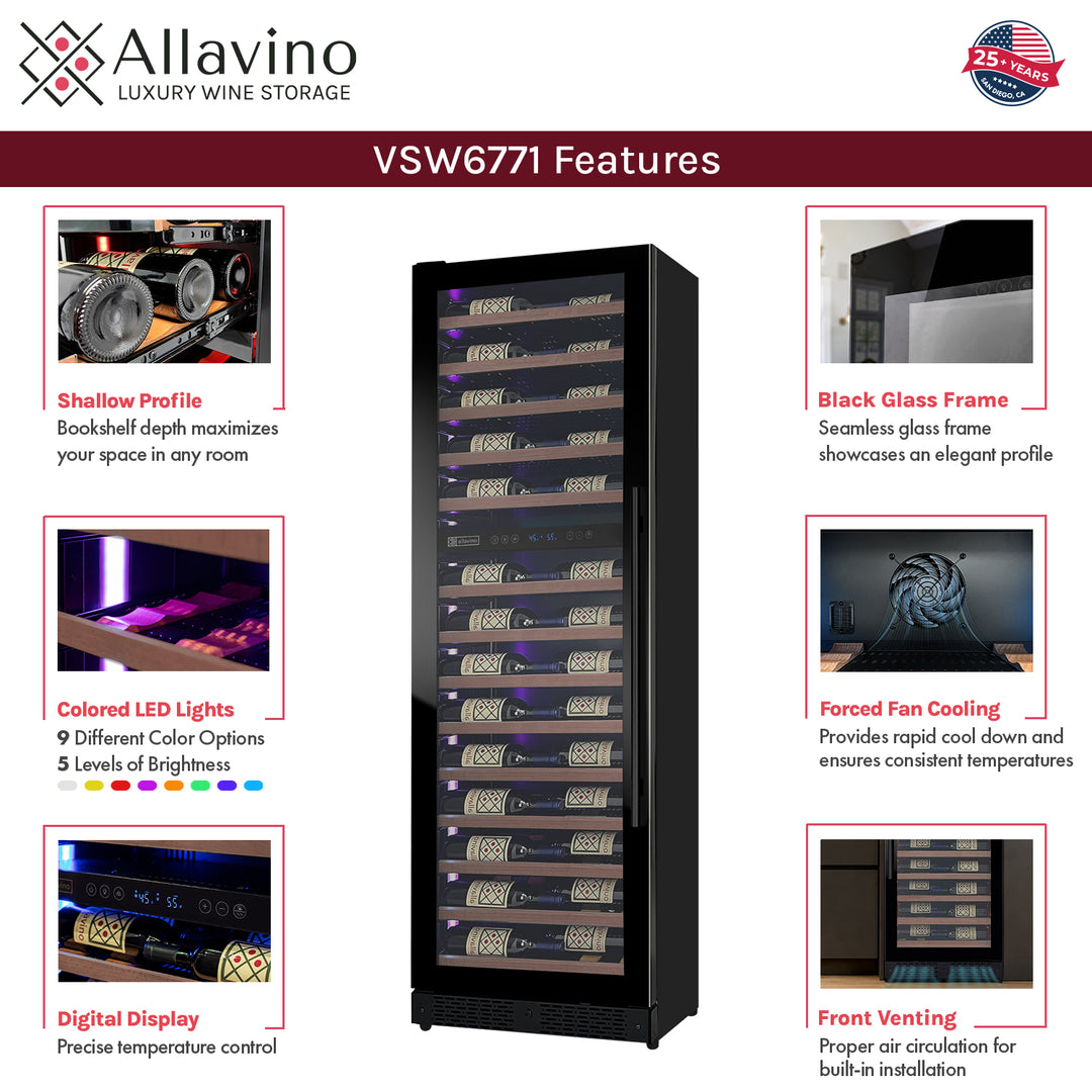 Allavino VSW6771D-2BL-WD Features