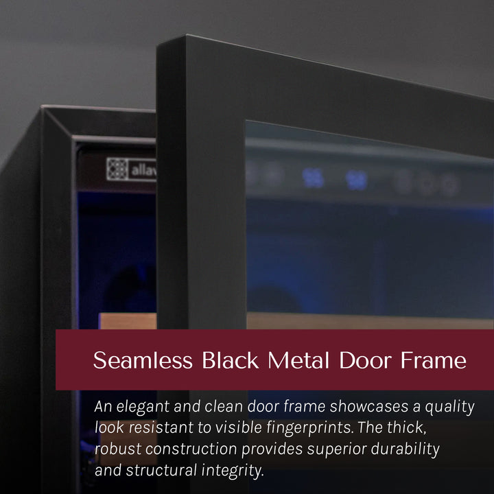 Black metal seamless door frame