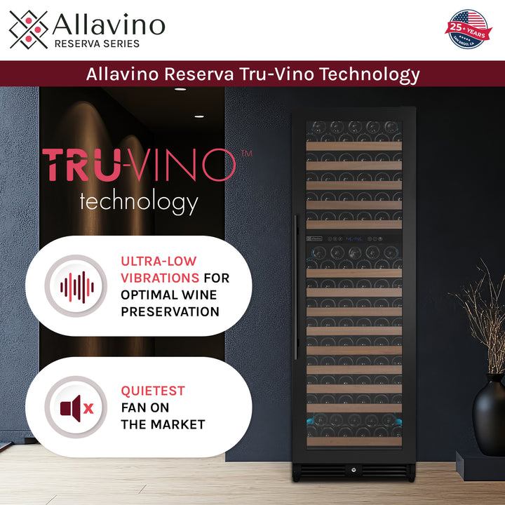 Allavino Reserva Tru-Vino technology inverted compressor quietest compressor on the market