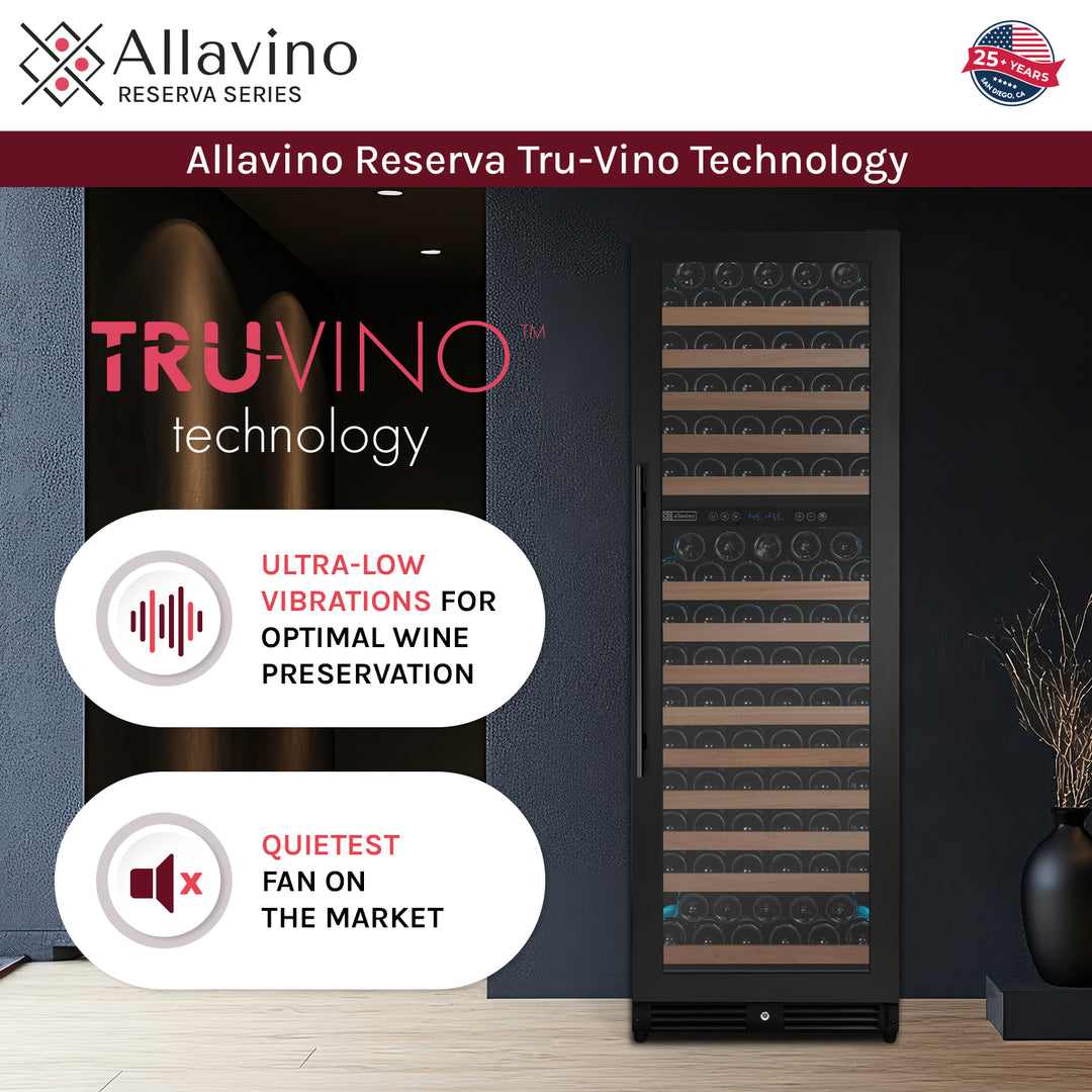 Allavino Reserva Tru-Vino technology inverted compressor quietest compressor on the market