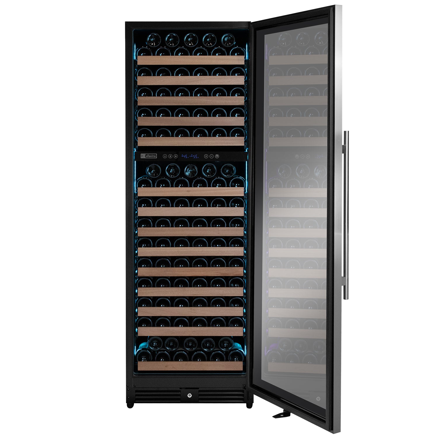 172 Bottle Dual Zone Built-in Right Hinge Stainless Wine