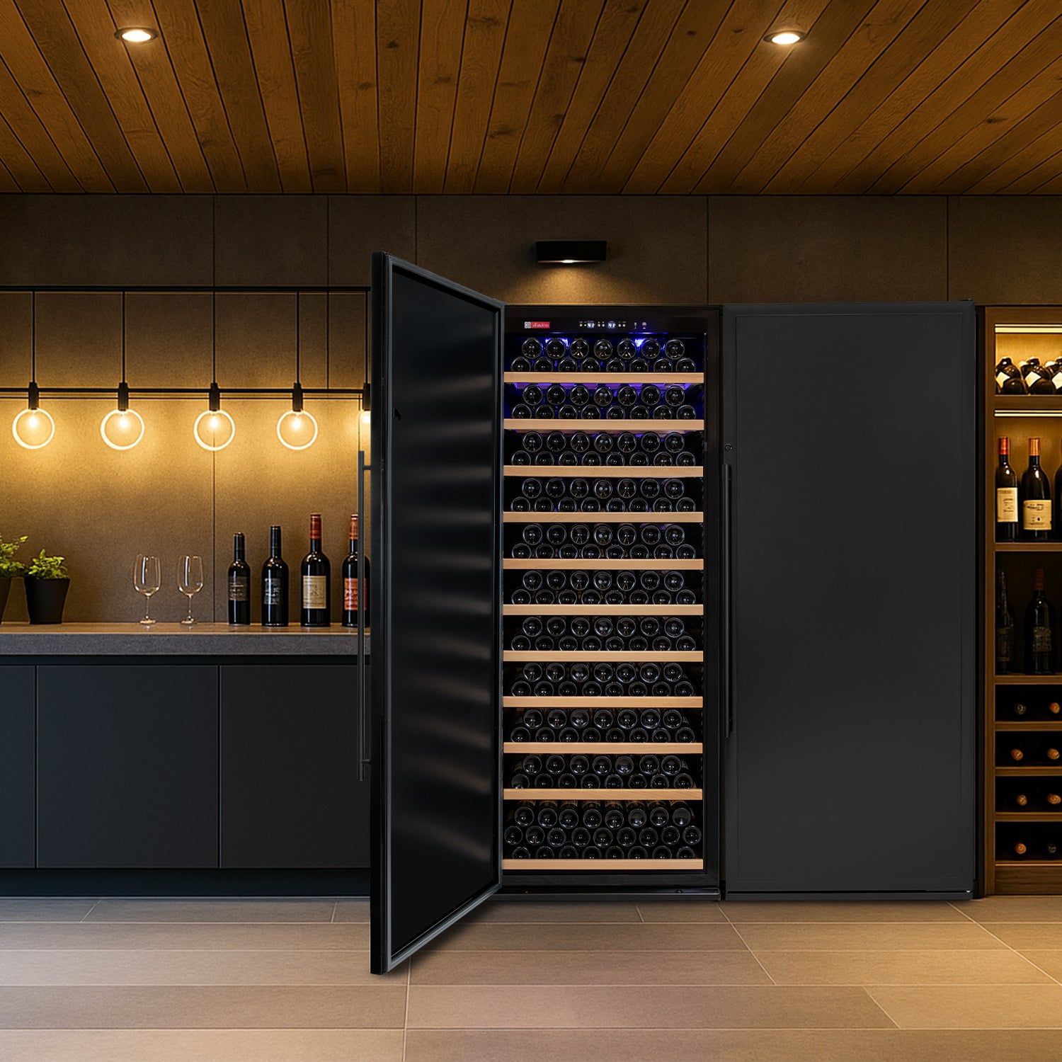 Allavino 610 Bottle Dual Zone Solid Door Wine Refrigerator
