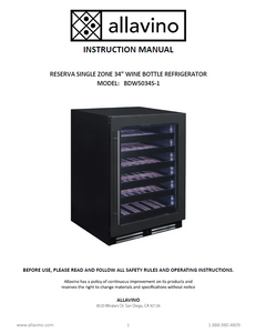 The cover of the BDW5034S-1 product manual