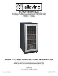 The instruction manual of the VSBC15 cooler
