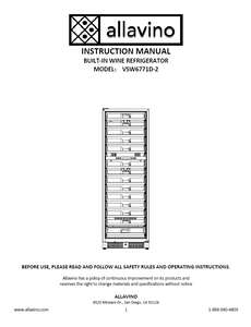 The product manual for VSW6771D-2